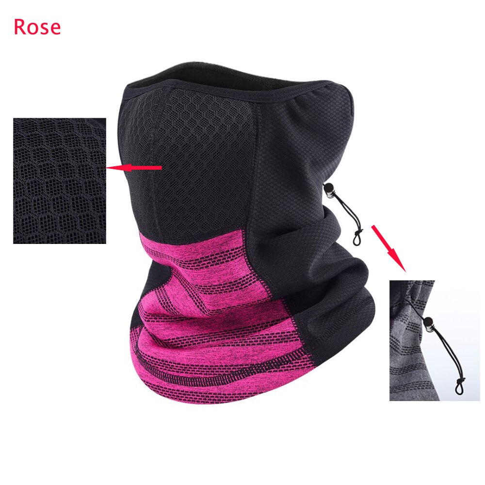 Winter Neck Warmer Thermal Fleece Motorcycle Thick Tube Gaiter Face Scarf Windproof Men Women Bandana Cycling Outdoor Headband