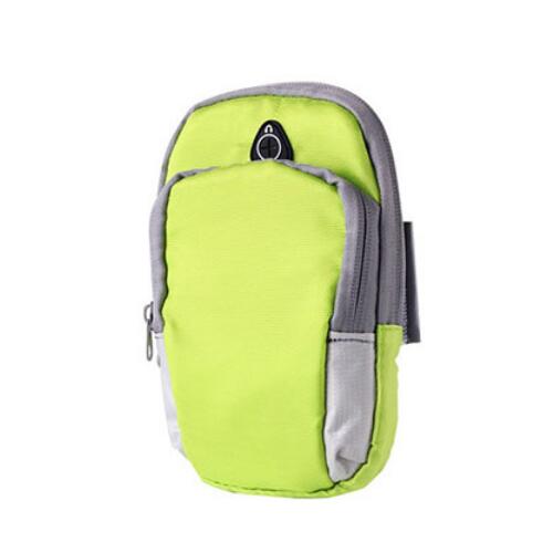 Bsliufang sport armbånd sag løbearm taske til iphone 12 11 pro xs max armbånd til airpods: Grøn
