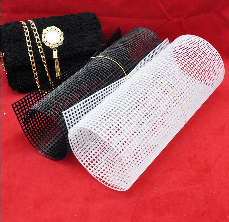 Plastic Mesh Doek Tas Tapijt Draad Haak Craft Supplies Diy Handcraft Klink Haak Accessoire Haak Ambachten Duurzaam Grid Ongeveer 60*42