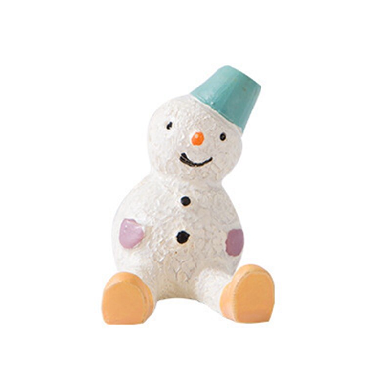 Crochets muraux noël gratuit clou unique stockage crochet décoratif bonhomme de neige Elk 3D mur crochet clé épingle à cheveux support décoratif maison: snowman