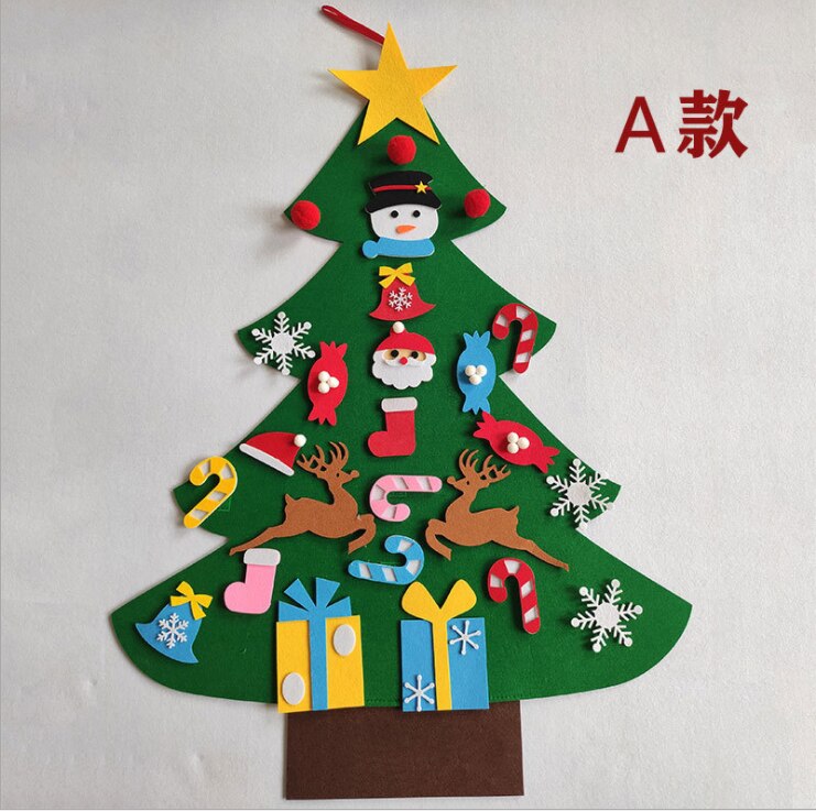 Diy Voelde Kerstboom Kerst Decor Voor Thuis Navidad Jaar Voor Kinderen Cristmas Ornamenten Navidad Natal Xmas boom