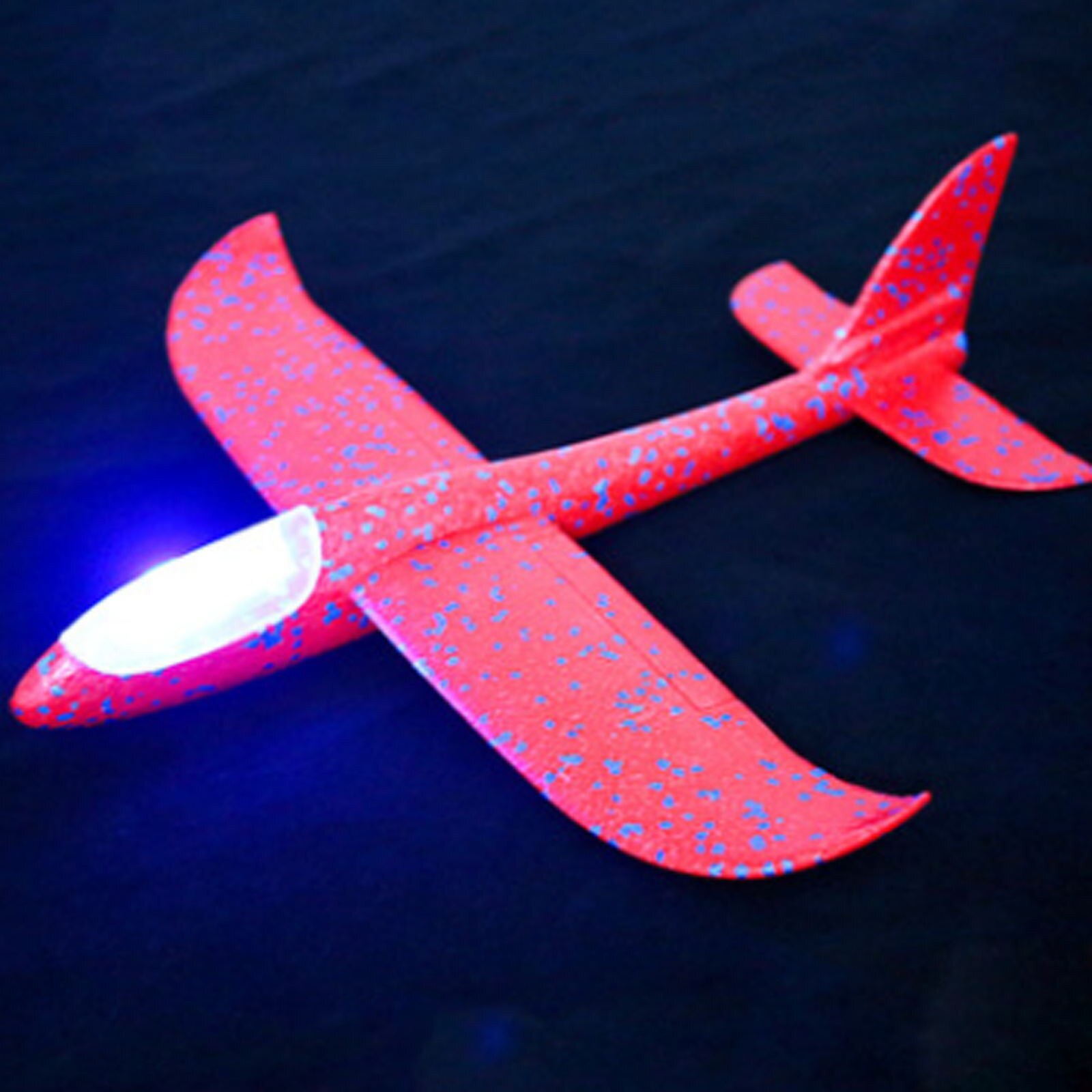 Foam Throwing Glider Toy Airplane Aircraft Multiple Colour Toy Hand Airplane Model Glow Toys Throw The Plane ألعاب منتج جديد: G