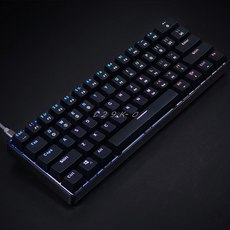 Pre-order GK61 SK61 61 Key Mechanical Keyboard USB Wired LED Backlit Axis Gaming Mechanical Keyboard For Desktop
