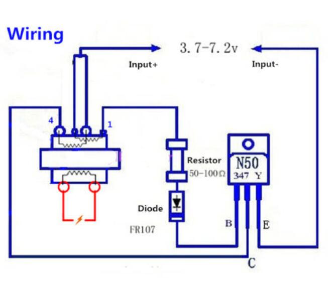 Encendedor eléctrico inversor de generador de alto voltaje, Kit de bricolaje, CC, para batería 18650, 2 uds.