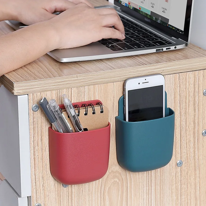 Opbergdoos voor wandmontage zonder gaten, opbergdoos voor afstandsbediening, opbergdoos voor afstandsbediening van de airconditioning, opbergdoos voor de tv, houder voor mobiele telefoon