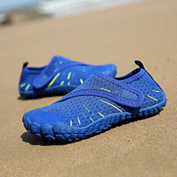 Chaussures de plage pour enfants, chaussures amphibies de couleur bleue