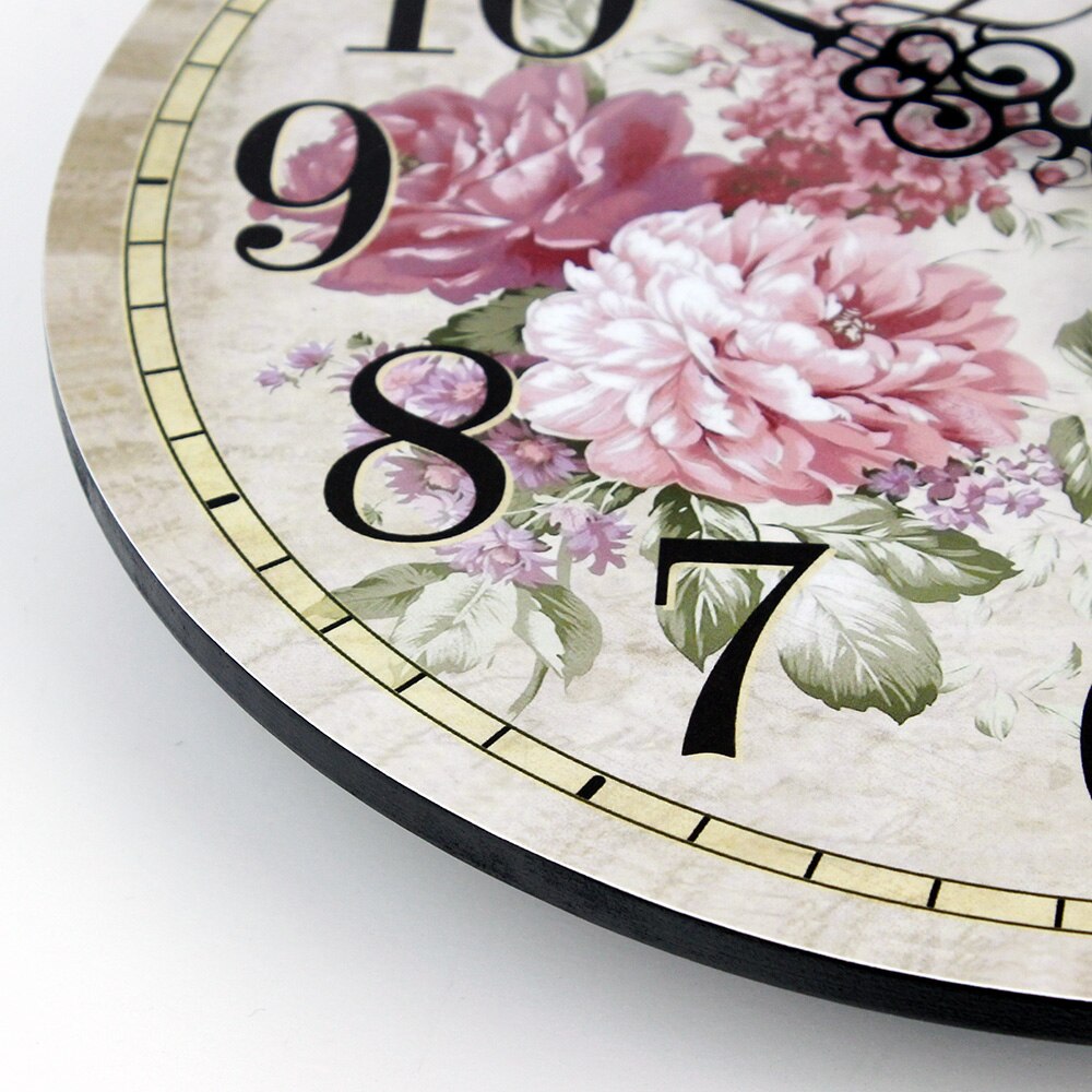 Home Decoration Large Flower Pattern Wall Clock Modern Style Decor Wall Watches Relojes Decoracion Pared