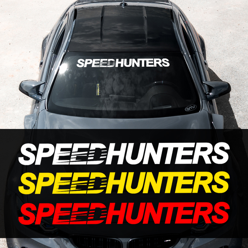 Naklejka na przednia szyba samochodu SPEEDHUNTERS na zderzak dekoracja ciała naklejki winylowe tylne naklejki na okna akcesoria usuwanie zarysowań