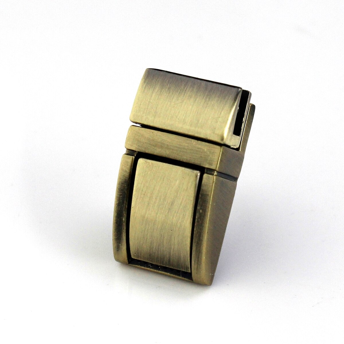 1pcs Metal Press Push Lock Bag Briefcase Spring Lock Snap Decorative Clasps Closure Leather Craft Diy Hardware Accessory: Bronze