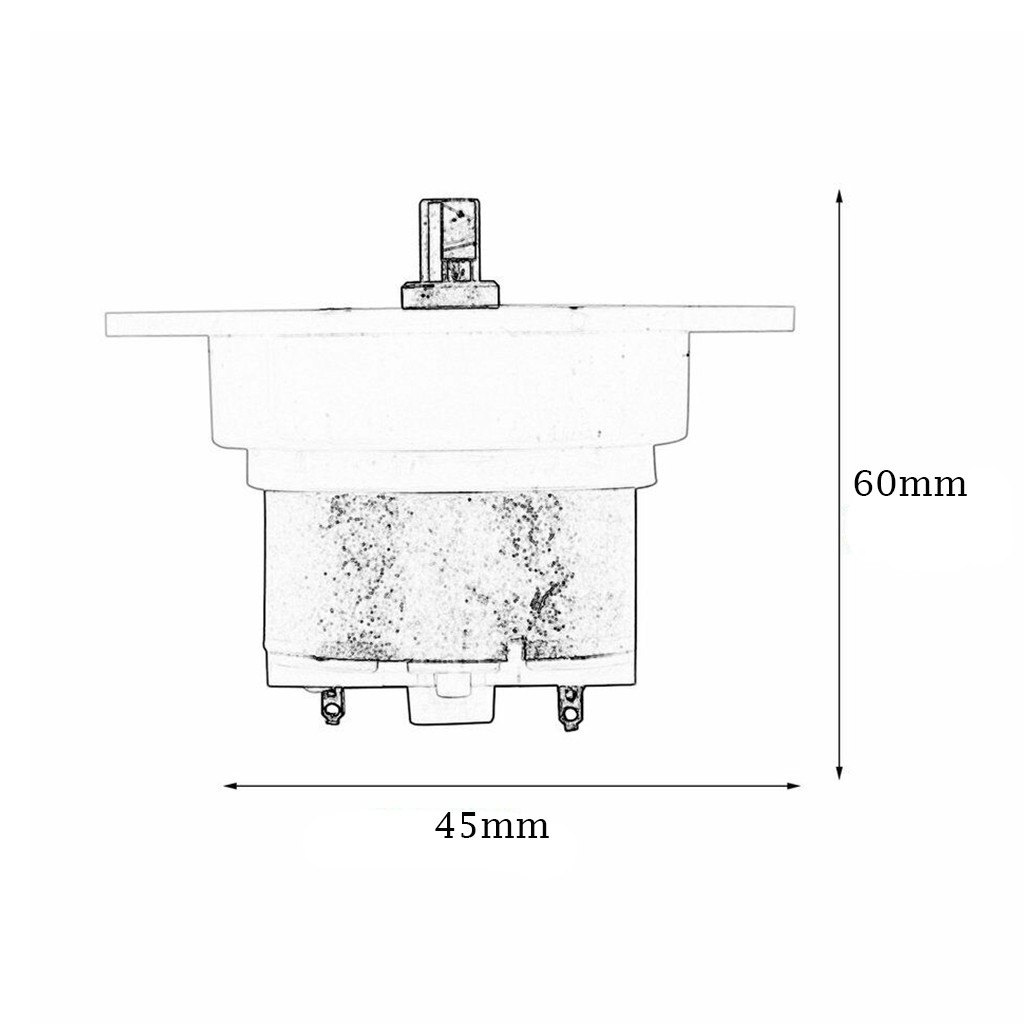 Moteur 12V cc à couple élevé | Moteur à engrenages Durable à couple élevé 3RPM 500 to haute puissance et faible bruit, populaire électronique
