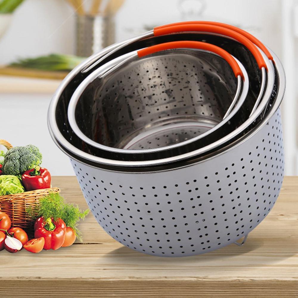 304 Stainless Steel Steamer Basket Instant Pot Accessories for 3/6/8 Qt Instant Pot Pressure Cooker with Silicone Covered Handle