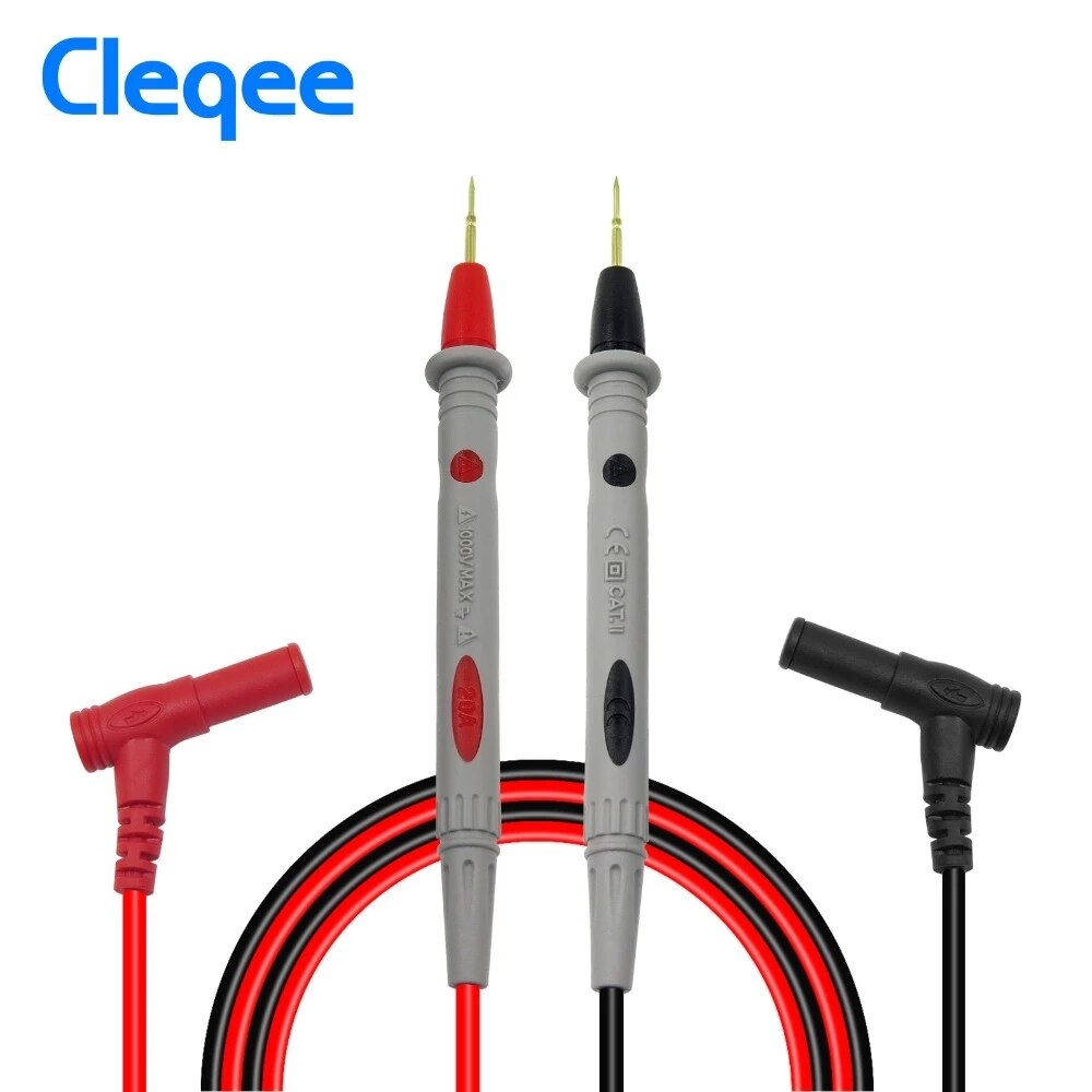 Cleqee Multimeter Probe Probes Replaceable Needles Test Leads Kits Probes For Digital Multimeter Cable Feeler For Multimeter