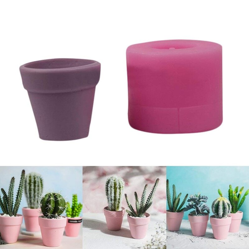Silicone Mold DIY Handmade Silicone Concrete Mold Geometric Polygon Succulents Flower Pot Holder Mold Office Decoration