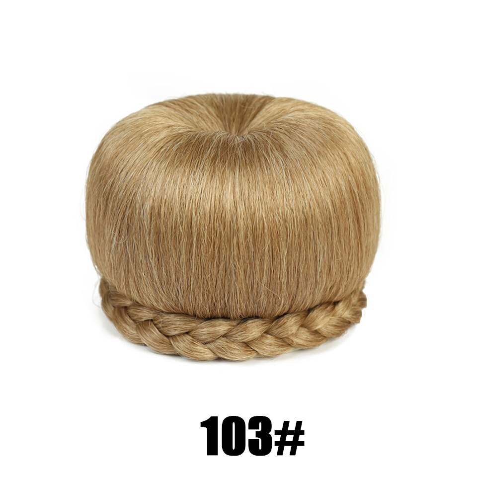 MEIFAN prosto koki dla kobiet włosów pączek rolki wysokiej temperatury włókna syntetyczne włosy doczepiane spinacz w przyrząd robić koka z włosów: 103