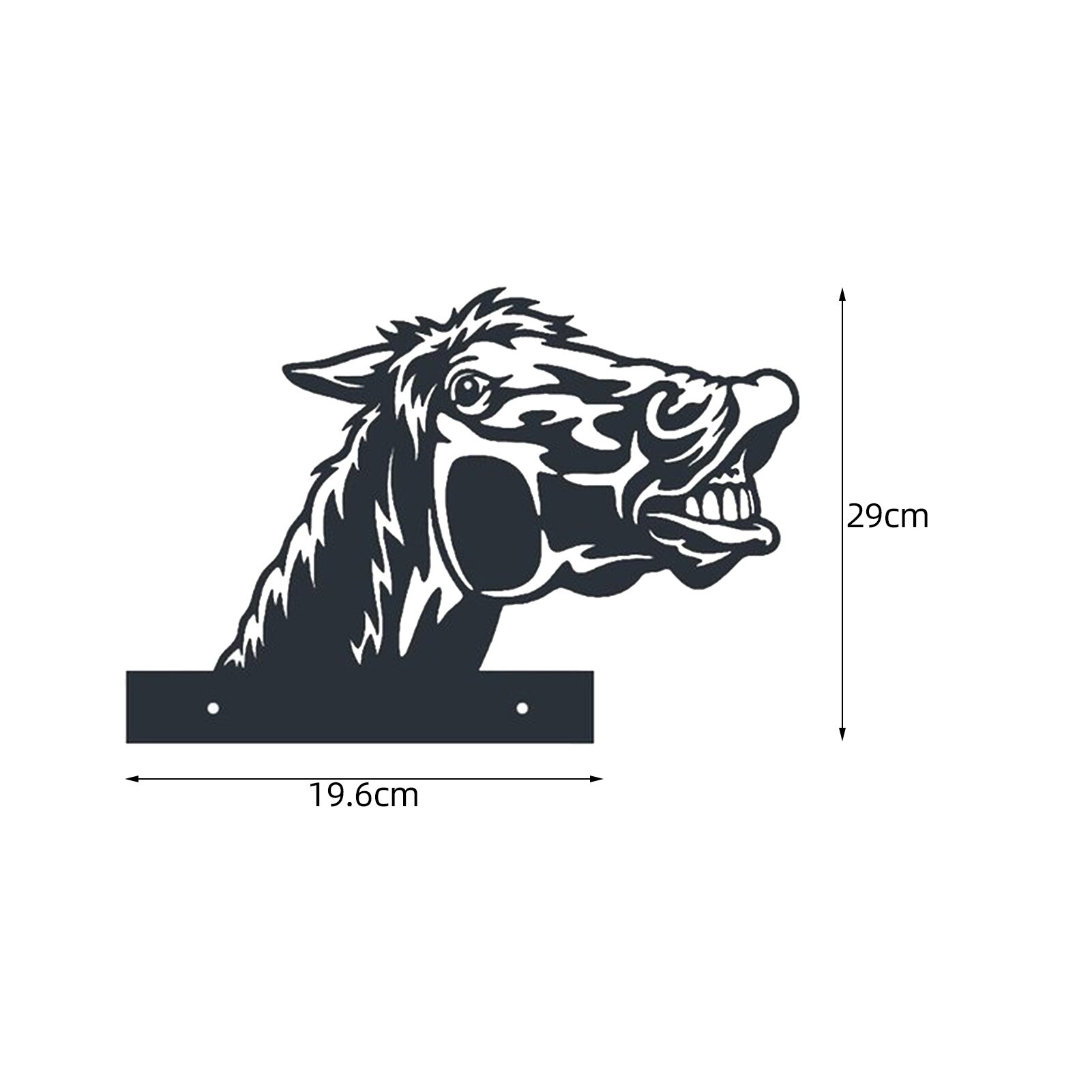 Tuin Dieren Metal Art Farm Gluren Dieren Vee Metal Art Outdoor Tuin Hanger Decoratie Achtertuin Gazon Stakes Decor: B