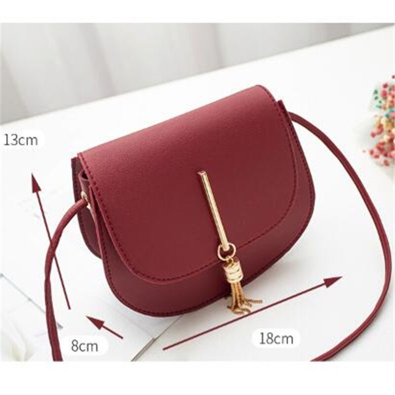 Dames schoudertas pu leer dames messenger bag dames pure kleur kleine klep vierkante tas clutch tassen handtassen