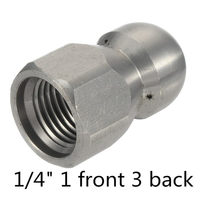 High Pressure Washer Pipe Spray Nozzle, Spray Nozzle, Nose Pressure, Drain Pipe,1 / 8 1/4 3 / 8 BSP Female Thread: 3