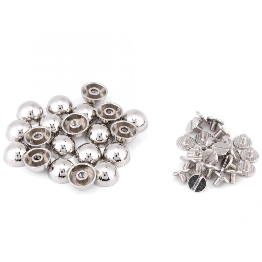 Trimming Shop 50 x 7mm Diamante Klinknagels voor Leren