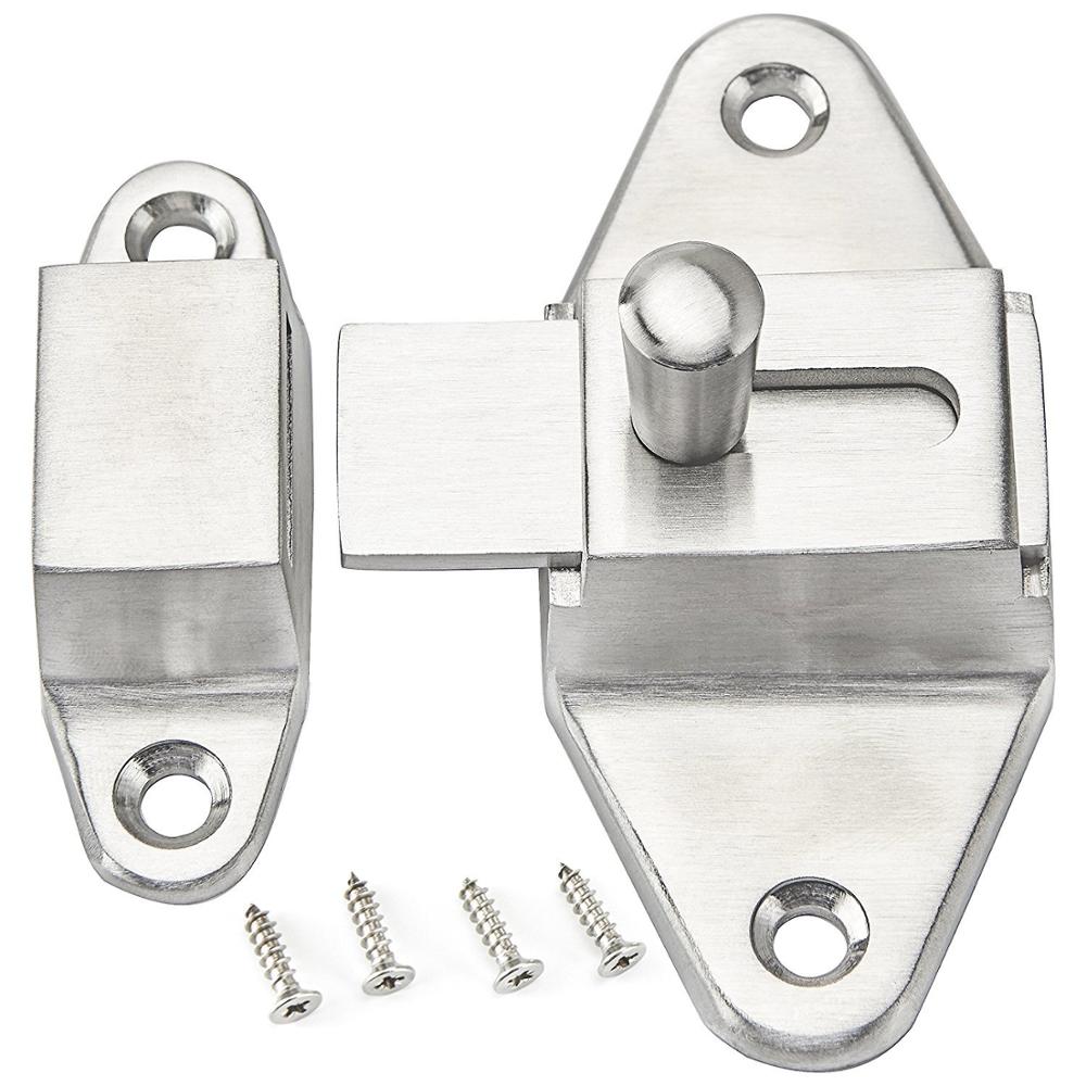 Heavy-duty sliding door locks, family hotel garden reinforced solid stainless steel safety buckle sliding secondary protection