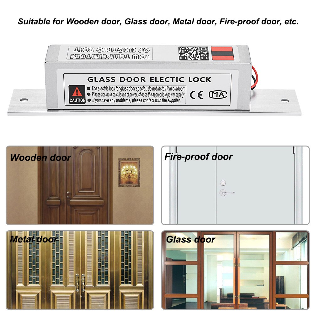 door lock Electric Mortise Lock with Time Delay Low Temperature Bolt Lock NC Mode for Access Control electronic door lock