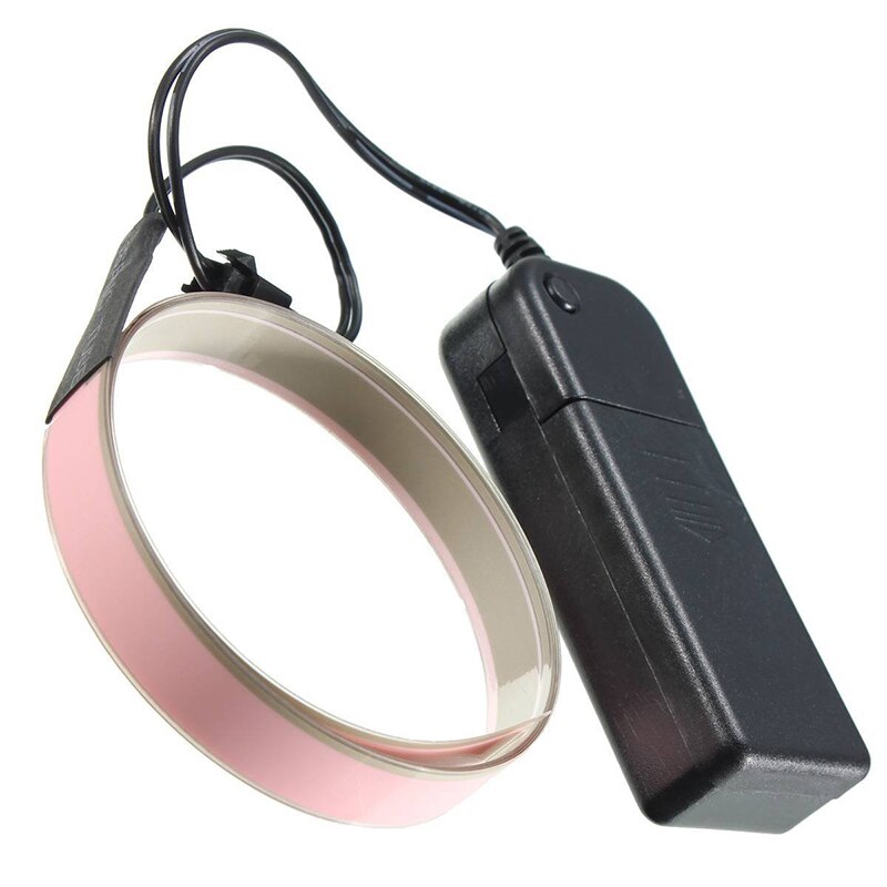 1M Neon Draad El Kabel Led Buis Met Batterij Doos Licht Guirlande Electroluminescent (El Wire) decoratie Voor Auto, Fiets, Auto, Chr