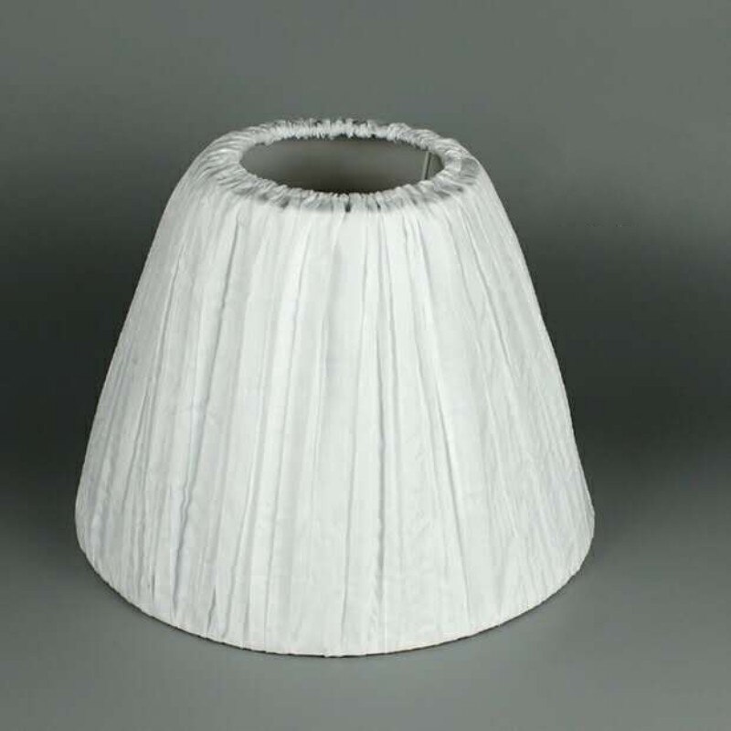 E27 art deco -varjostinta pöytävalaisimiin kangas pyöreä varjostin moderni tyyli lampun suojus seinävalaisimeen pöytävalaisimiin: Valkoinen halkaisija 20cm