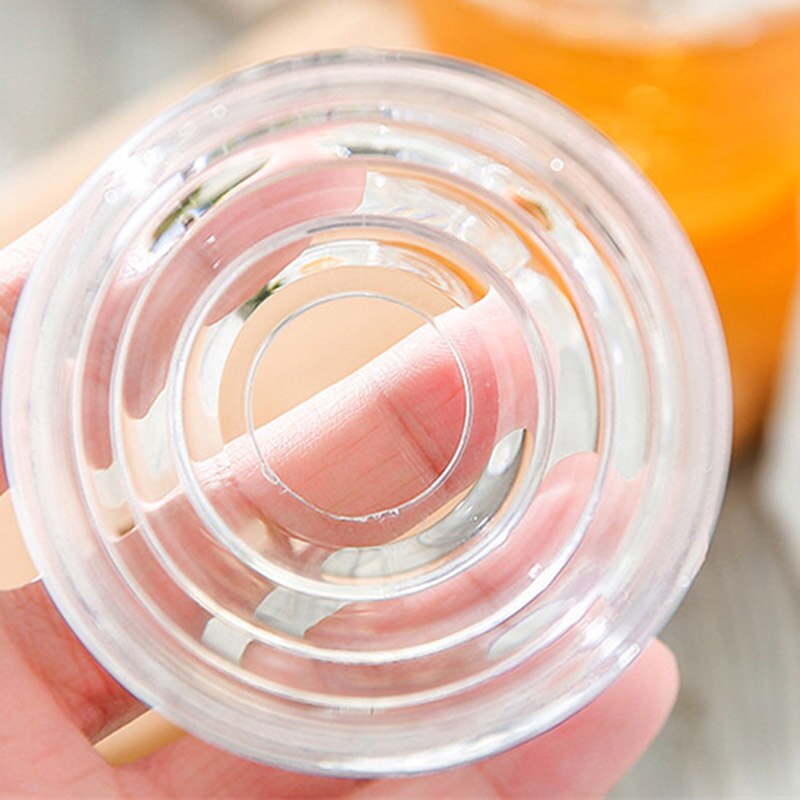 Honey Pot Clear Jar with Dipper Lid Beehive Style for Home Kitchen P7Ding