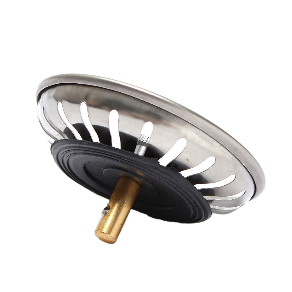 2X High Quality Stainless Steel Kitchen Waste Sink Drain Strainer Plug Stopper