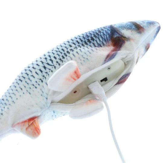 Gato juguete de 3D pescado carga Usb eléctrico pez de imitación Juguetes Para Gatos mascotas gato de juguete suministros Juguetes Para Gatos
