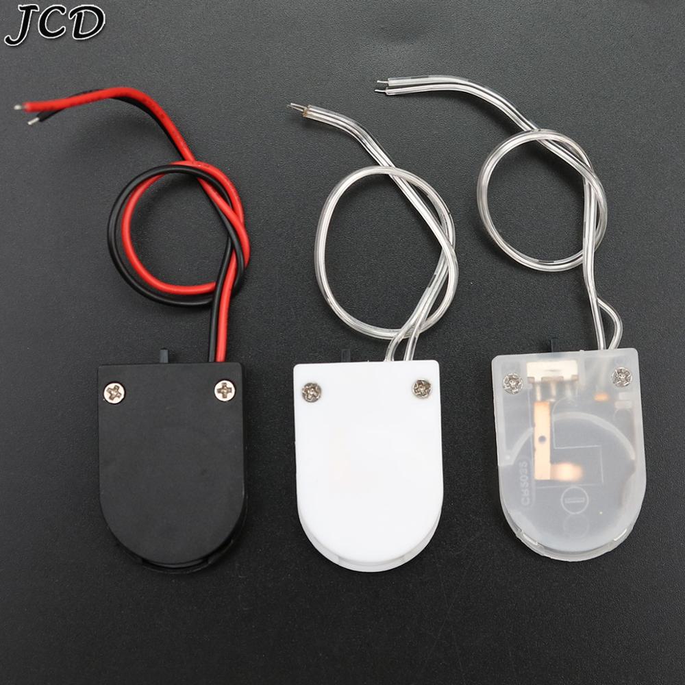 JCD 1 sztuk CR2032 przycisk ogniwo monety uchwyt na wtyczkę baterii skrzynki pokrywa z na-wyłączony przełącznik 3V pojemnik na baterie
