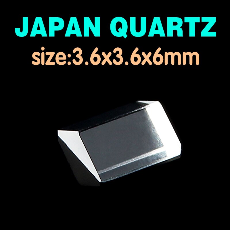Quartz glass triangular prism(3.6x3.6x6mm)