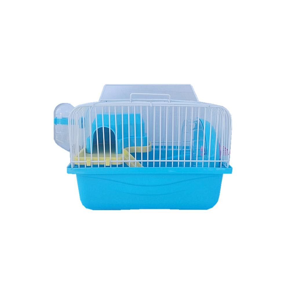 Double Cage à Hamster rose, fournitures de luxe, jouet, petite Cage de manège, châssis de couleur