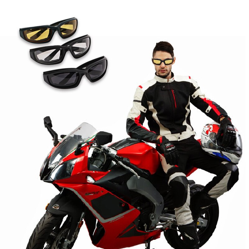 Universele Ski Motorfiets Bril Met Glazen Lens Retro Motorbril Vintage Beschermende Riding Bril