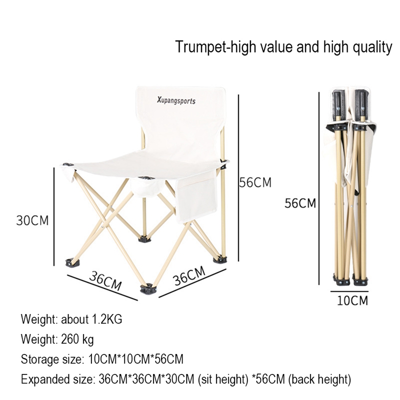 Outdoor Draagbare Klapstoel Recreatieve Camping Strand Wandelen Picknick Stoel Super Licht Rugleuning Vissen Stoel