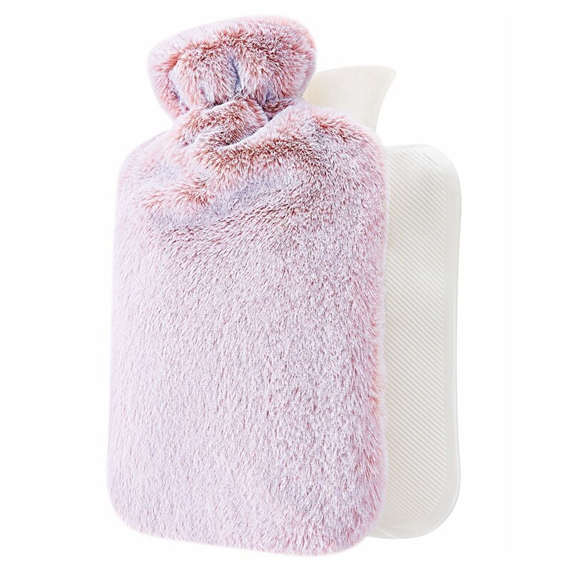 Butelka gorącej wody łóżko ciepła talia ciepły tył butelka gorącej wody z Super miękki pluszowy materiał pokrywa: Czekolada