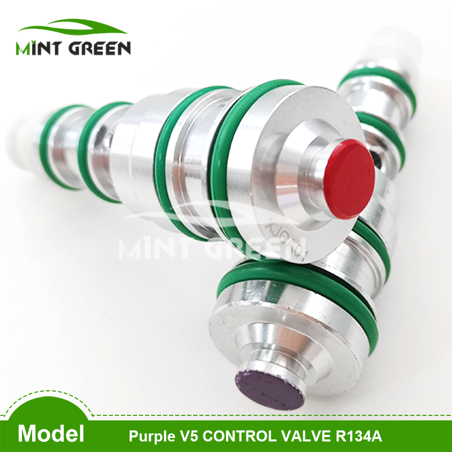 Car A/C Control Valve V5 AC Compressor Control Valve Black Red Blue Green yellow Pressure Valvula Torre