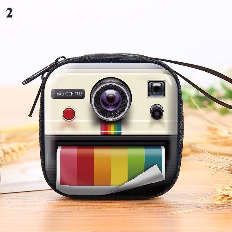 Retro Geldbörse Kreative Weißblech Platz Geldbörse Kopfhörer Tasche Kopfhörer Tasche Lagerung Box niedliche Geldbörse frauen brieftasche: 2