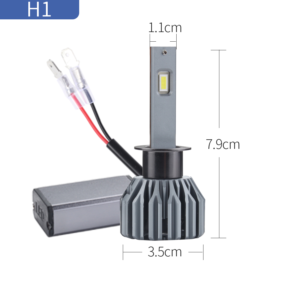 Led H1 Autolichten Canbus Koplampen 12V Lampen 300% Helderheid Verbeteren Spotlight Geïntegreerd Langere Levensduur Met Smart Decodering
