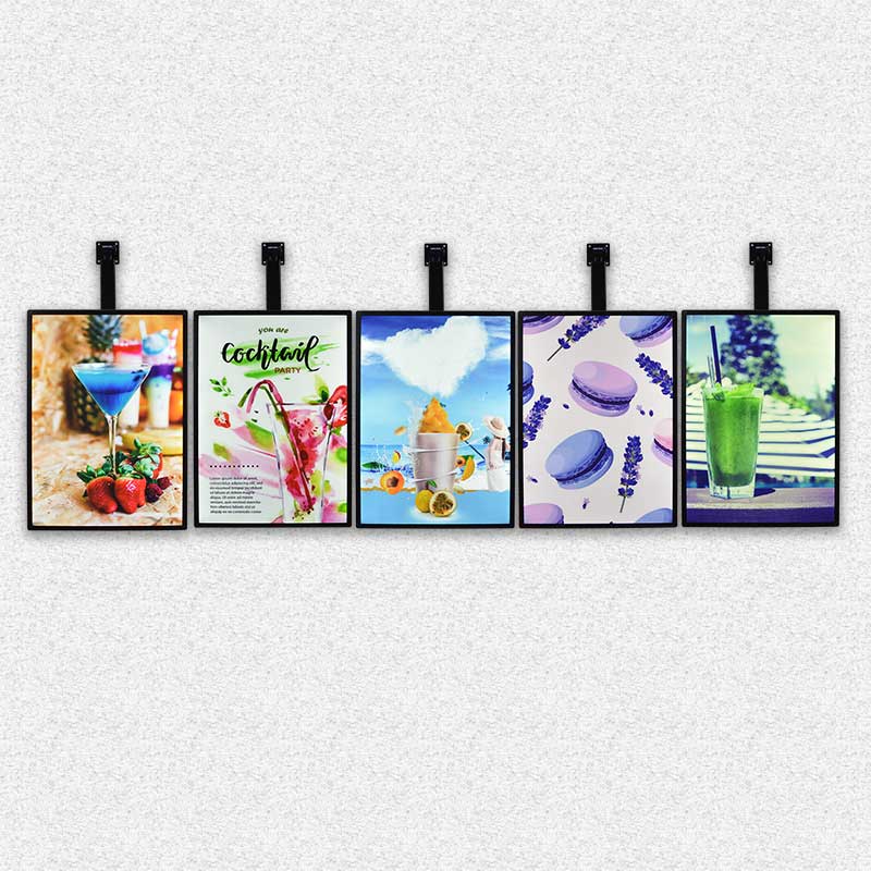 Hotel menu display products indoor menu board light board advertising