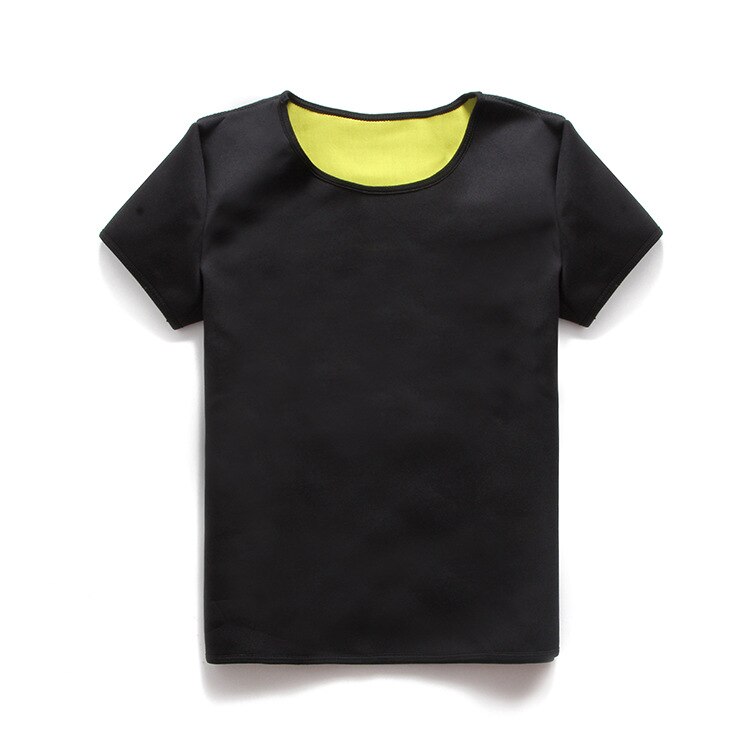 Sport Sweat Shirt Short Men Women Neoprene Shaperwear Waist Traine Sauna Sweat Vest Body Shaper Cincher Corset T-Shirts Slimming