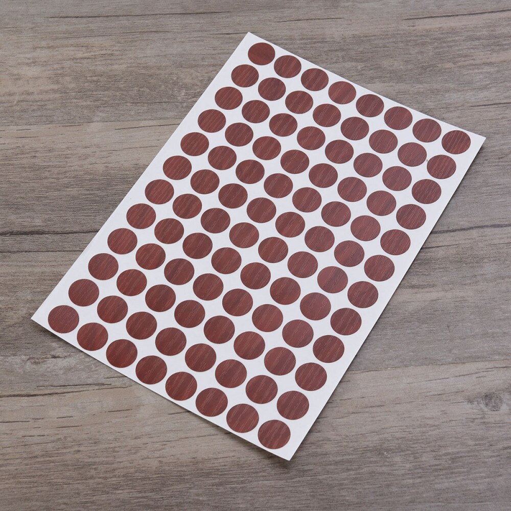 96pcs/sheet Waterproof Screw Hole Covers Non-slip Screw Hole Caps 15mm Decorative Stickers(01)
