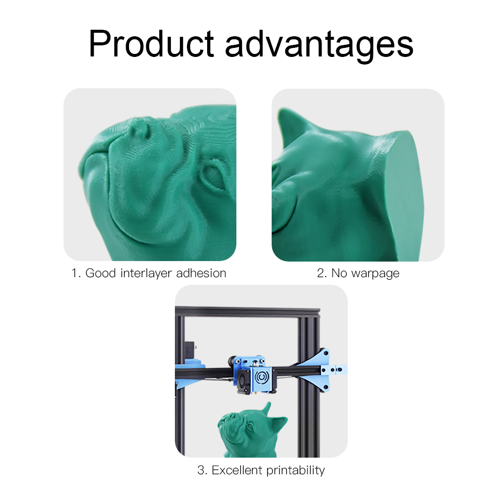 PLA Luminous-Rainbow eStars-PLA Filament 1.75mm Glow in the Dark Pla 1KG Spool Luminous 3D Printing Filament for 3D Printer