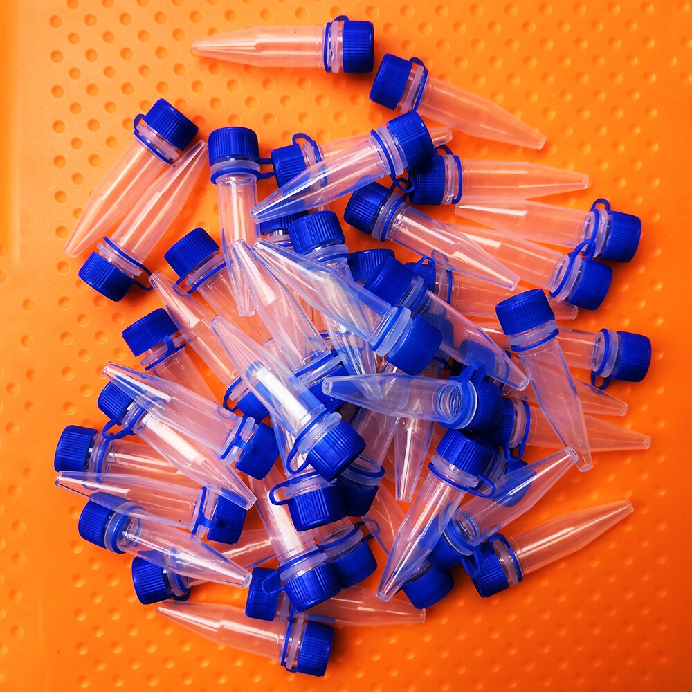 Tubo de microcentrífuga PP de 100 ml, tubos de centrífuga con tapa de tornillo, tubos de prueba de laboratorio de plástico criotubo para experimentos, 1,5 Uds.