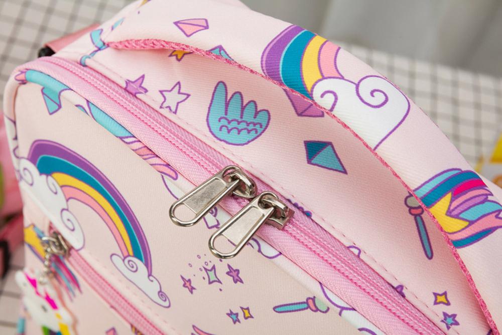 Einhorn schüler mittagessen tasche Isolierte Mittagessen Taschen Oxford Reise Notwendig Picknick Beutel unisex Thermische Abendessen Kasten Lebensmittel fallen