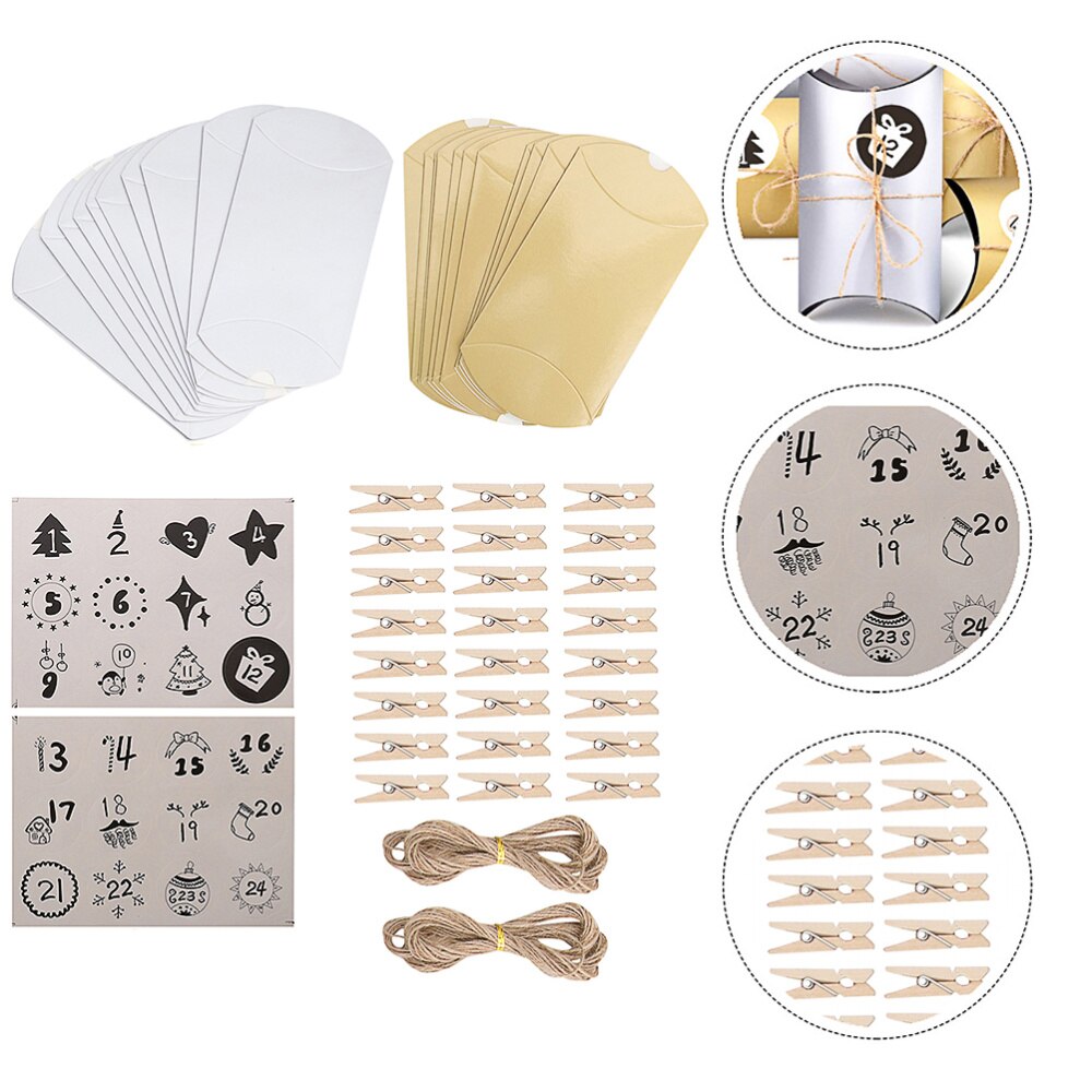 1 Set Boxes Festive Lightweight DIY Sweets Boxes Packing Boxes for Christmas: Default Title