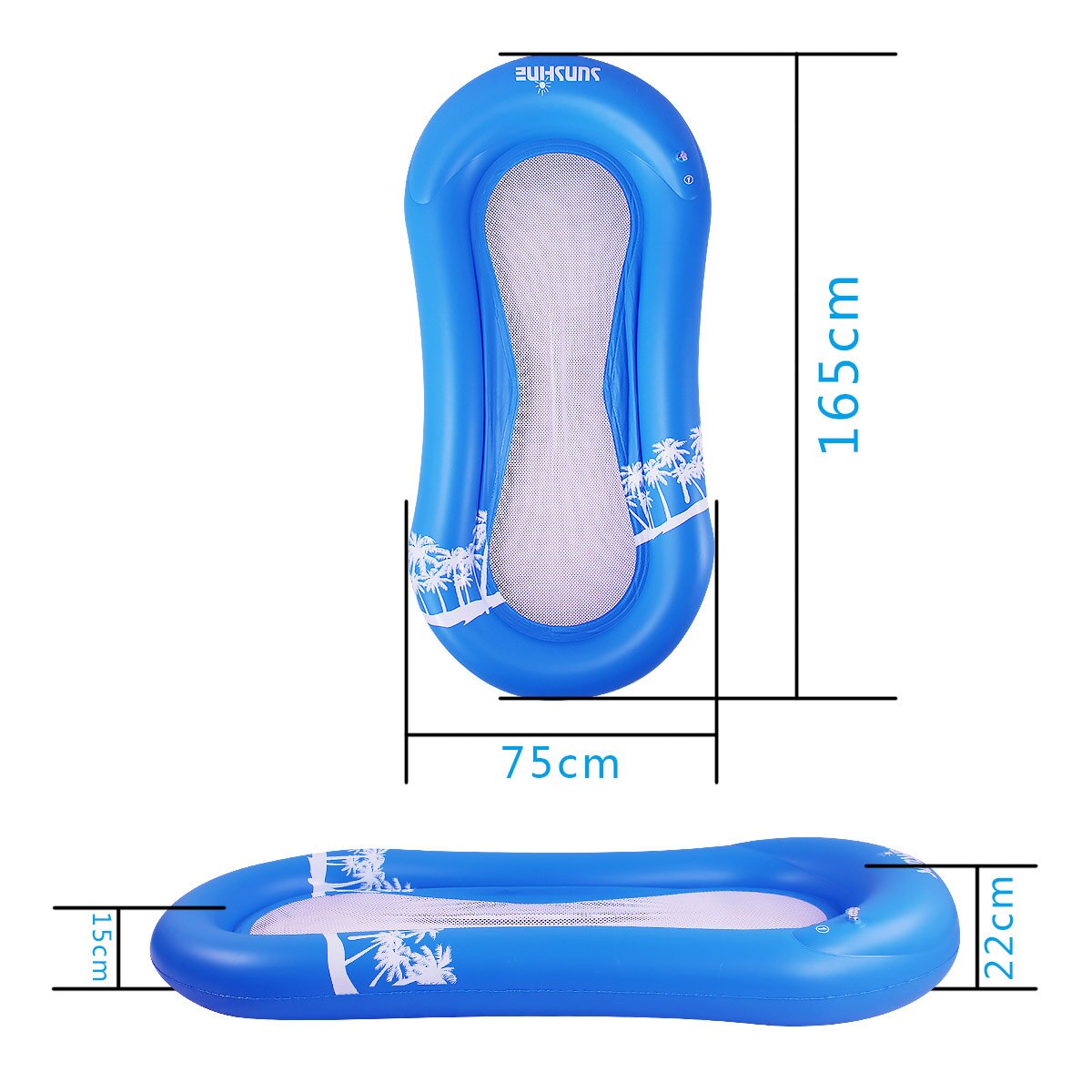 Colchones de aire de para adultos, flotador de piscina inflable, juguete de playa apto para deportes acuáticos