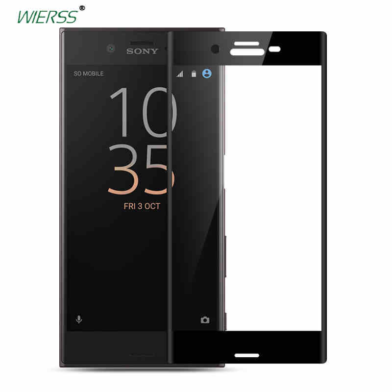 3D Copertura Completa Dello Schermo In Vetro temperato Della pellicola Della Protezione Per Sony Xperia XZ1 XZ XZS XZ2 Dual F8331 Per Sony Xperia X Compact F5321: for Sony Xperia XZS / black full cover