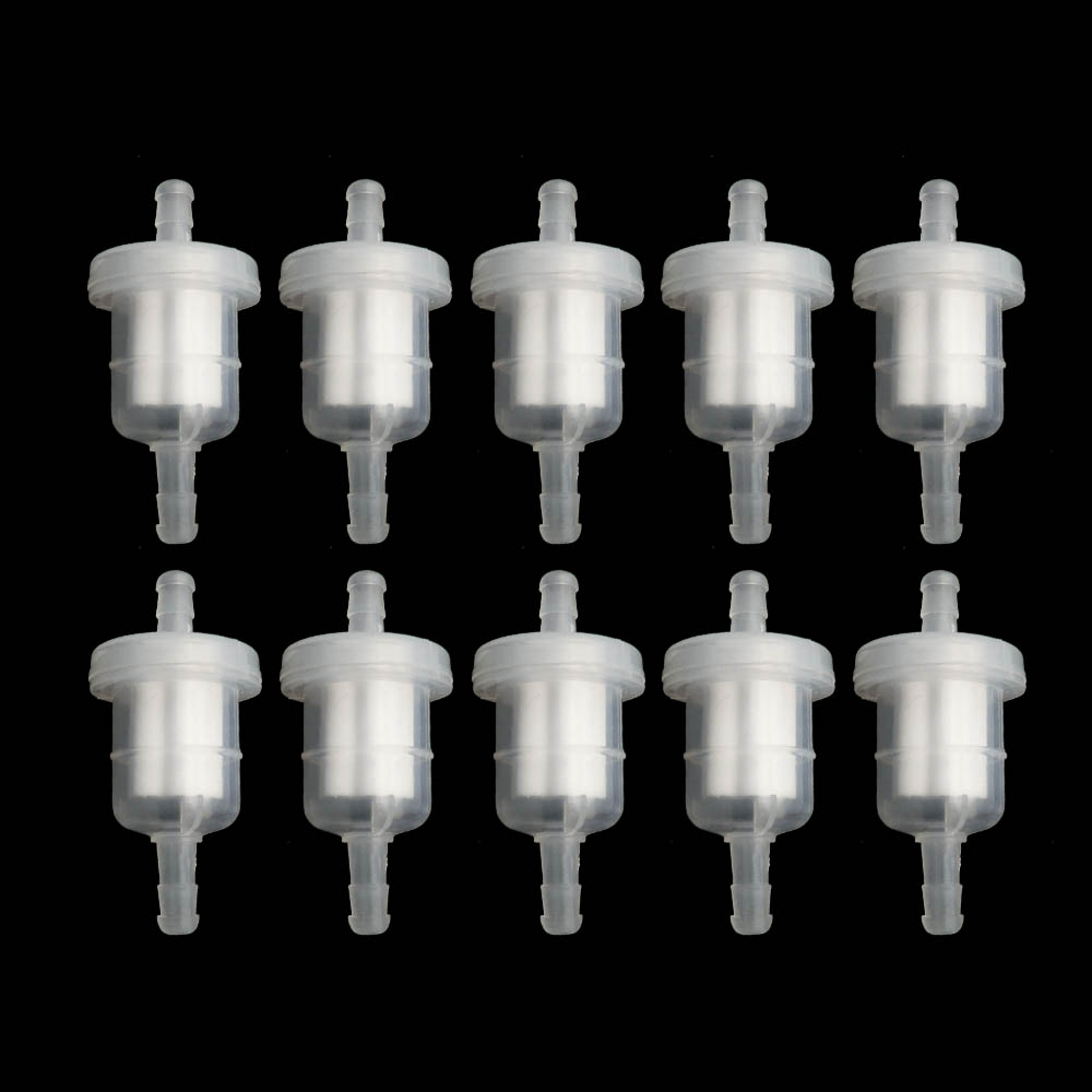 15/10/5pcs Gas Brandstoffilter Universele Benzine Gas Brandstof Benzine Oliefilter voor motorfiets GY6 Bromfiets Scooter Crossmotor ATV TaoTao: Donkergrijs