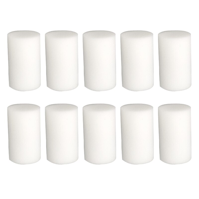 10-Pack 6Cm Verf Roller Foam Covers Vullingen Vervanging Wit Glad & Platte