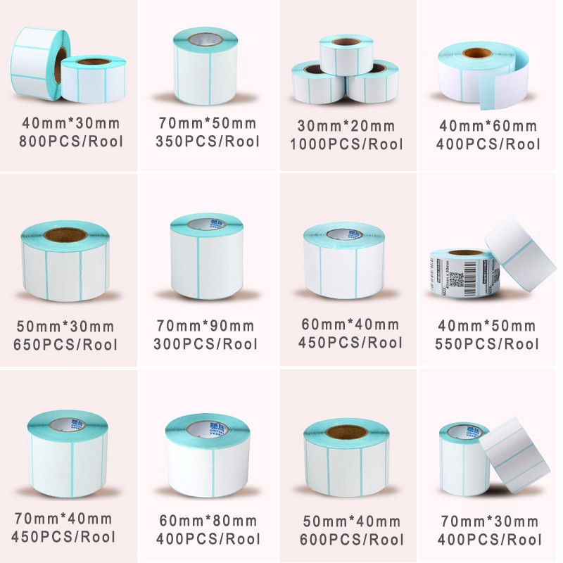 10 Maat Verzendlabel Stickers Barcode Stickers Blanco Papieren Etiket Voor Zebrapapier Zelfklevende Sticker Supermarkt Blanco Sticker